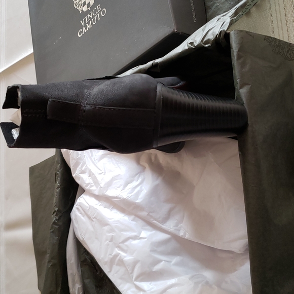 NORDSTROM Exclusive New FEINA Ankle Boot Bootie Split Shaft Oiled Leather Black - Picture 9 of 14